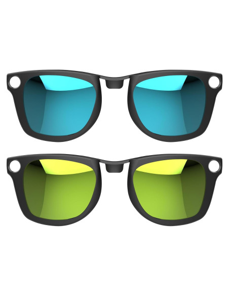 Clip Polarizado Ray-Ban Meta Wayfarer 2 Pcs Azul Amarillo Clip Polarizado Ray-Ban Meta Wayfarer 2 Pcs Azul Amarillo