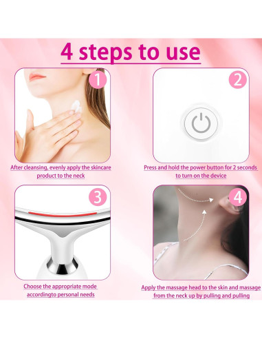 Masajeador Facial VGY ES-1081 7-en-1 Calor 45C