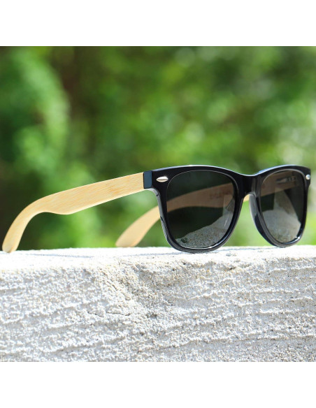 Gafas de sol DUCO de madera de nogal con lentes polarizados Gafas de sol DUCO de madera de nogal con lentes polarizados