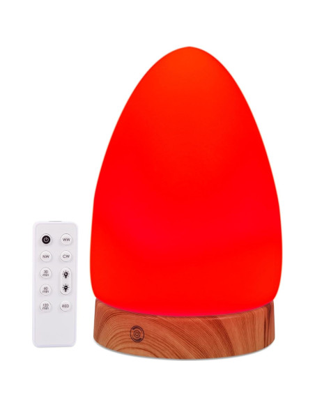 Lámpara Nocturna Roja Aoife con Control Remoto y USB Lámpara Nocturna Roja Aoife con Control Remoto y USB