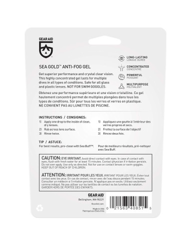 Gel Antivaho GEAR AID Sea Gold para Máscaras de Buceo 37 ml