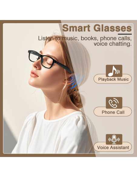 Gafas Inteligentes OICIIDO KX36 Bluetooth 5.3 Luz Azul Gafas Inteligentes OICIIDO KX36 Bluetooth 5.3 Luz Azul