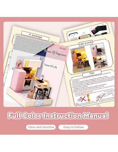 Casa de Muñecas Flever QT-027 DIY con Muebles Creativos