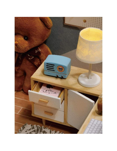 Kit Casa de Muñecas Flever Estudio Soleado DIY con Muebles