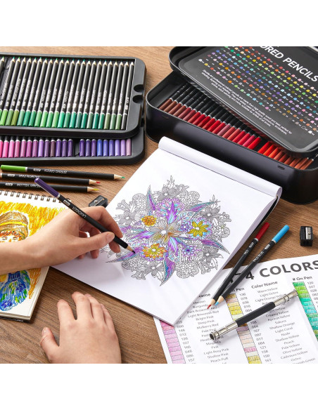 Set de Lápices de Colores 174 Colores Shuttle Art con Accesorios Set de Lápices de Colores 174 Colores Shuttle Art con Accesorios