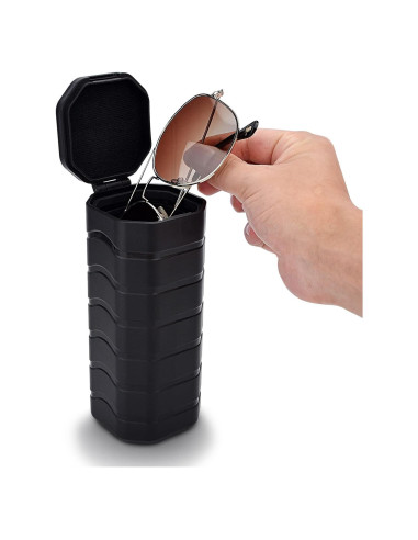 Funda Grande para Gafas iGuerburn, Estuche Duro Negro