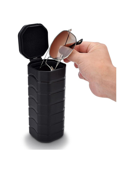 Funda Grande para Gafas iGuerburn, Estuche Duro Negro Funda Grande para Gafas iGuerburn, Estuche Duro Negro