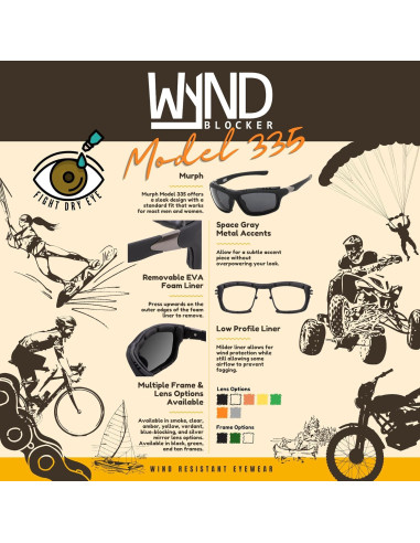 Gafas de sol foto-cromáticas WYND Blocker 335 UV400