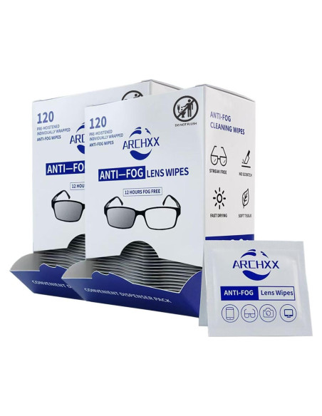 Toallitas Antivaho Archxx 240 Unidades Limpieza Lentes Toallitas Antivaho Archxx 240 Unidades Limpieza Lentes