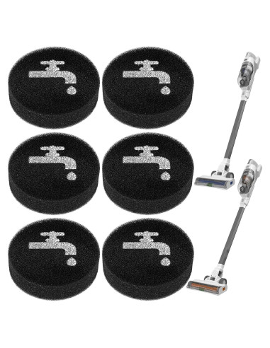 Filtros de Esponja LINNIW para BLACK+DECKER 16V/20V - 6 Pzas