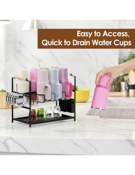 Organizador de Botellas Housolution 8 Ranuras para 40 oz Organizador de Botellas Housolution 8 Ranuras para 40 oz