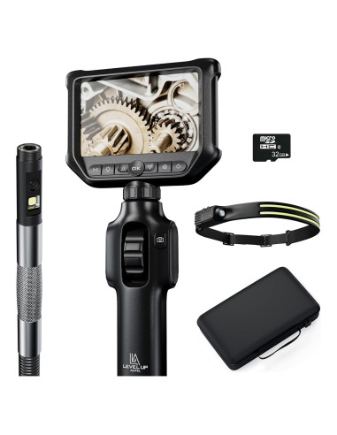 Borescopio Articulado 360 Level Up Auto 6mm HD con Luz
