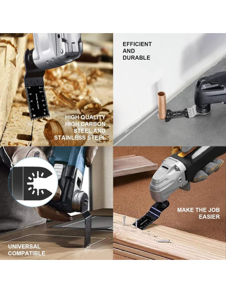 23 Piezas Cuchillas Oscilantes Farady para Madera y Metal 23 Piezas Cuchillas Oscilantes Farady para Madera y Metal