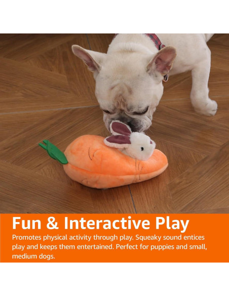 Juguete de peluche interactivo para perros Amazon Basics 5 piezas Juguete de peluche interactivo para perros Amazon Basics 5 piezas