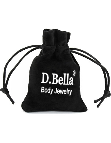 Kit 65pcs Retenedores Bioflex D.Bella para Piercings