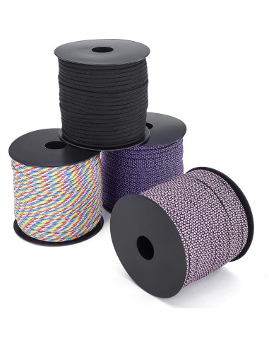 Cuerda Paracord MOOCY 550 Nylon 4mm 50 Pies para Supervivencia