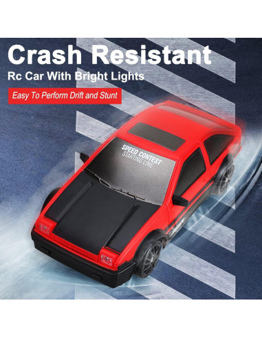 Coche RC Drift Desdoni 1:24 4WD 15KM/h con Luces LED