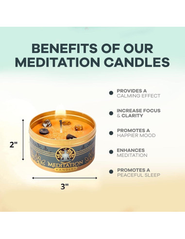 Velas de Aromaterapia Majestic Zen 100% Naturales - 4 Pzas