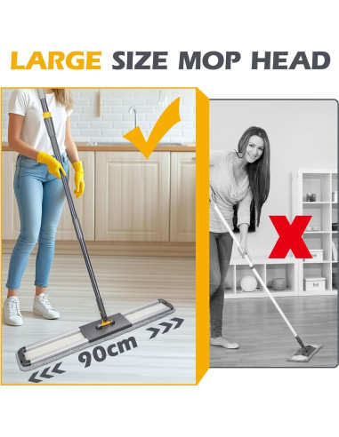 Mop Comercial MASTERTOP 92cm con Mango Ajustable 154cm