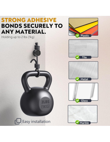 Paquete de 8 Clips Magnéticos VieHome para Gestión de Cables