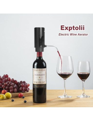 Aereador de Vino Eléctrico Exptolii Decanter03 198 ml