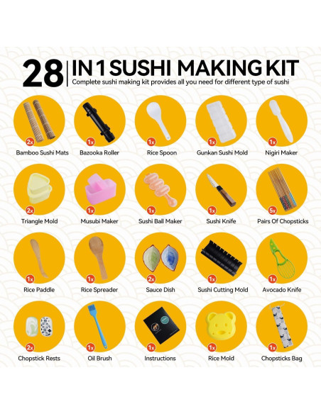 Kit de Hacer Sushi Bazooker Pro - Todo en Uno para DIY Kit de Hacer Sushi Bazooker Pro - Todo en Uno para DIY