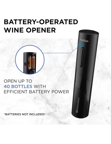 Juego de Vino 7 Piezas Ivation - Abrebotellas Eléctrico y Más