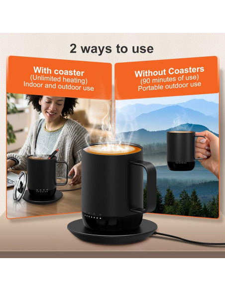 Taza Inteligente Autocalentable vsitoo S3 Pro 400 ml Control APP Taza Inteligente Autocalentable vsitoo S3 Pro 400 ml Control APP