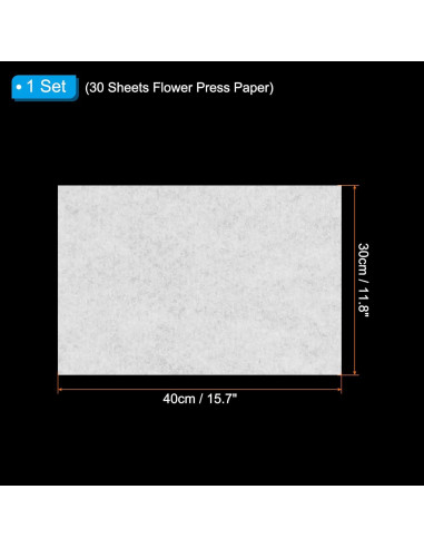 Papel para Prensar Flores PATIKIL 40 x 30 cm 30 Hojas