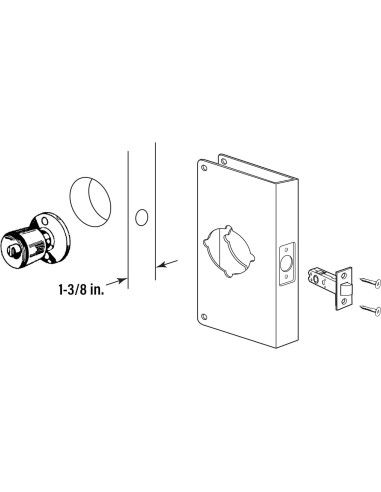 Refuerzo de Cerradura Prime-Line MP10852 Acero Inoxidable