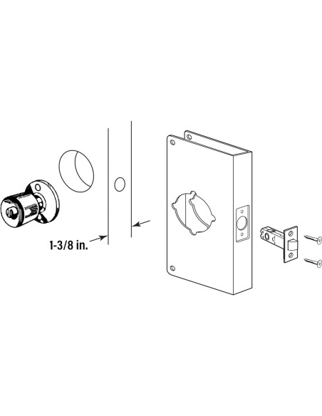 Refuerzo de Cerradura Prime-Line MP10852 Acero Inoxidable Refuerzo de Cerradura Prime-Line MP10852 Acero Inoxidable