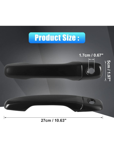 Cubierta de Manija de Puerta Exterior X AUTOHAUX para Ford
