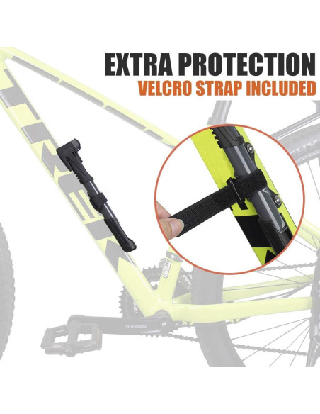 BV Mini Bomba de Bicicleta Portátil 120 PSI Válvula Inteligente BV Mini Bomba de Bicicleta Portátil 120 PSI Válvula Inteligente