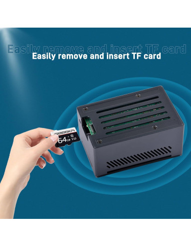 Caja de Aluminio GeeekPi para Raspberry Pi 5 con Ventilador y Disipadores