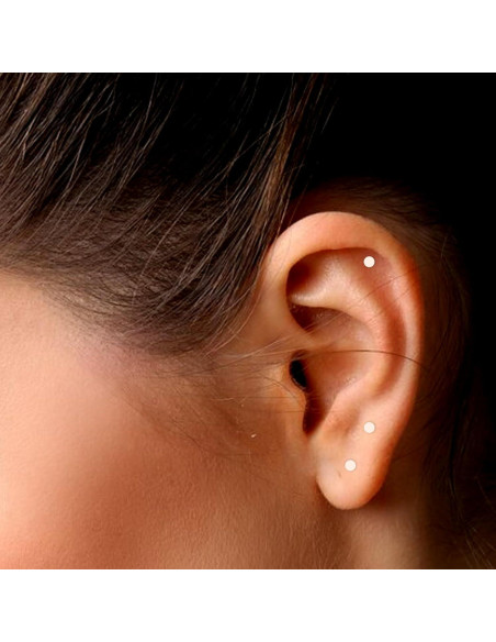 16 Piezas Retenedores de Piercing Transparentes Lusofie 6-12mm 16 Piezas Retenedores de Piercing Transparentes Lusofie 6-12mm