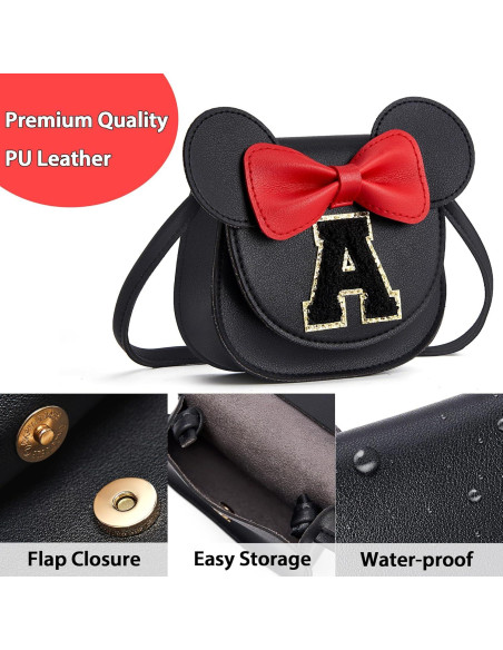 Bolso cruzado para niñas OneCocoa con alfabeto personalizado Bolso cruzado para niñas OneCocoa con alfabeto personalizado
