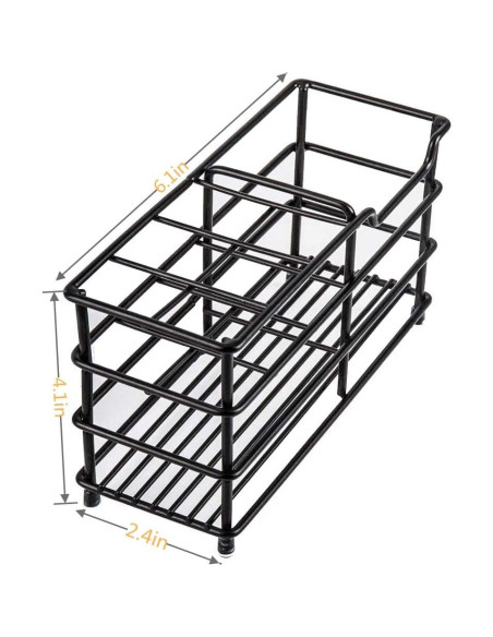 Soporte para Cepillos de Dientes Wbbog de Acero Inoxidable Negro Soporte para Cepillos de Dientes Wbbog de Acero Inoxidable Negro