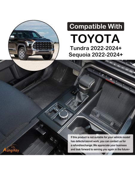 Cubierta panel cambio marcha Aunginsy Toyota Tundra/Sequoia 2022-2025 Cubierta panel cambio marcha Aunginsy Toyota Tundra/Sequoia 2022-2025