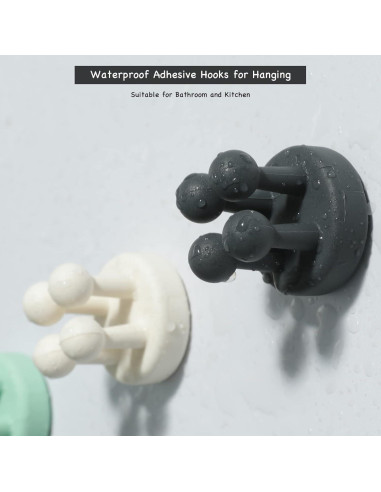Soportes de Cepillos de Dientes iBetterLife - 5 Piezas Autoadhesivas