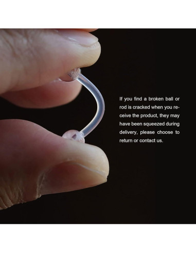 37PCS Retenedores de Piercing Transparentes NIUSIMAN - Bioflex