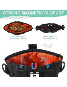 Bolsa de entrenamiento para perros KHPR con clicker y cierre magnético 2
