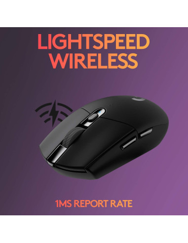 Logitech G305 Ratón Inalámbrico para Juegos 12K DPI Negro