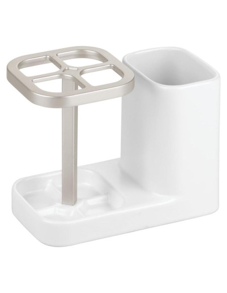 Soporte de Cepillos de Dientes InterDesign Sedona Cerámica Blanco Soporte de Cepillos de Dientes InterDesign Sedona Cerámica Blanco