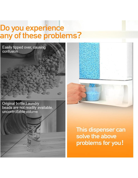 Dispensador de detergente Conworld 2 Rejillas Blanco BPA Free Dispensador de detergente Conworld 2 Rejillas Blanco BPA Free
