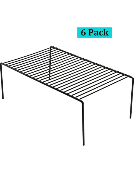 Juego de 6 Organizadores de Metal iPEGTOP 40x24 cm Negro Juego de 6 Organizadores de Metal iPEGTOP 40x24 cm Negro
