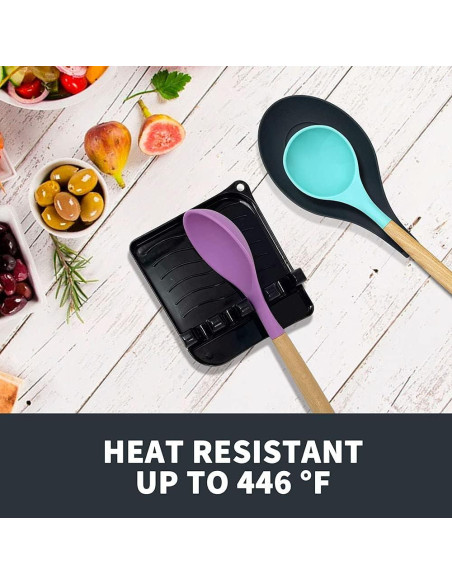 Soporte para Cucharas LSVGOE Antideslizante Resistente al Calor Soporte para Cucharas LSVGOE Antideslizante Resistente al Calor