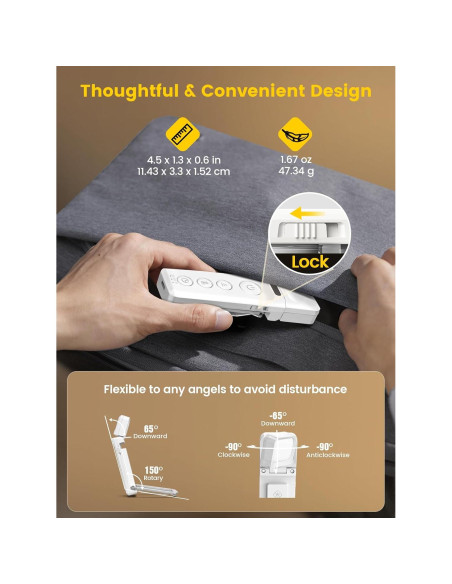 Luz de libro recargable Glocusent A28 con clip - 3 colores Luz de libro recargable Glocusent A28 con clip - 3 colores