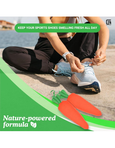 Desodorante para zapatos Carrotsoles 2 Pack - Eliminador de olores