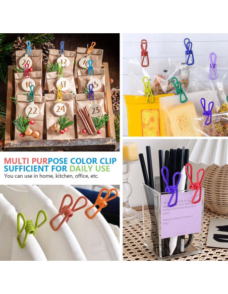 50 Clips de Comida Reutilizables SenseYo PVC Multiusos 50 Clips de Comida Reutilizables SenseYo PVC Multiusos