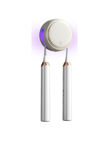 Limpiador y Soporte de Cepillos de Dientes WREWING Beige